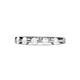 1 - Keva 3.00 mm White Sapphire 5 Stone Wedding Band 