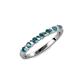 1 - Macie London Blue Topaz Wedding Band 