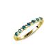1 - Macie London Blue Topaz Wedding Band 