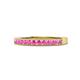 1 - Ronia Pink Sapphire 12 Stone Wedding Band 