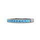 1 - Ronia Blue Topaz 12 Stone Wedding Band 