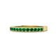 1 - Ronia Emerald 12 Stone Wedding Band 