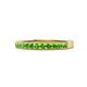 1 - Ronia Green Garnet 12 Stone Wedding Band 