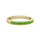 2 - Ronia Green Garnet 12 Stone Wedding Band 