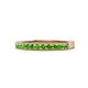 1 - Ronia Green Garnet 12 Stone Wedding Band 