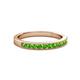 2 - Ronia Green Garnet 12 Stone Wedding Band 