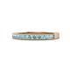 1 - Ronia Aquamarine 12 Stone Wedding Band 