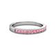 2 - Ronia Pink Tourmaline 12 Stone Wedding Band 