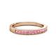 2 - Ronia Pink Tourmaline 12 Stone Wedding Band 