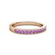 2 - Ronia Amethyst 12 Stone Wedding Band 