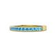 1 - Ronia Blue Topaz 12 Stone Wedding Band 