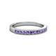 2 - Ronia Iolite 12 Stone Wedding Band 
