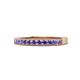 1 - Ronia Iolite 12 Stone Wedding Band 