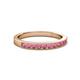2 - Ronia Rhodolite Garnet 12 Stone Wedding Band 