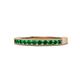 1 - Ronia Emerald 12 Stone Wedding Band 