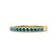 1 - Ronia Blue Diamond 12 Stone Wedding Band 