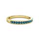 2 - Ronia Blue Diamond 12 Stone Wedding Band 