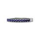 1 - Ronia Blue Sapphire 12 Stone Wedding Band 