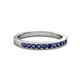 2 - Ronia Blue Sapphire 12 Stone Wedding Band 