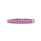 1 - Ronia Pink Sapphire 12 Stone Wedding Band 