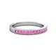 2 - Ronia Pink Sapphire 12 Stone Wedding Band 