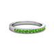 2 - Ronia Green Garnet 12 Stone Wedding Band 