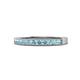1 - Ronia Aquamarine 12 Stone Wedding Band 