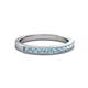 2 - Ronia Aquamarine 12 Stone Wedding Band 
