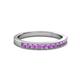 2 - Ronia Amethyst 12 Stone Wedding Band 