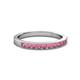 2 - Ronia Rhodolite Garnet 12 Stone Wedding Band 