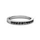 2 - Ronia Black Diamond 12 Stone Wedding Band 
