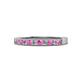 1 - Ronia Pink Sapphire and Diamond 12 Stone Wedding Band 