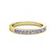 2 - Ronia Tanzanite and Diamond 12 Stone Wedding Band 