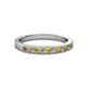 2 - Ronia Citrine and Diamond 12 Stone Wedding Band 