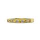 1 - Ronia Citrine and Diamond 12 Stone Wedding Band 