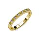 3 - Ronia Citrine and Diamond 12 Stone Wedding Band 