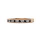 1 - Ronia Black and White Diamond 12 Stone Wedding Band 