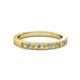 2 - Ronia Yellow Sapphire and Diamond 12 Stone Wedding Band 