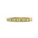 1 - Ronia Yellow Sapphire and Diamond 12 Stone Wedding Band 