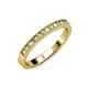 3 - Ronia Yellow Sapphire and Diamond 12 Stone Wedding Band 