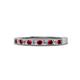1 - Ronia Ruby and Diamond 12 Stone Wedding Band 