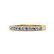 1 - Ronia Tanzanite and Diamond 12 Stone Wedding Band 