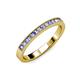 3 - Ronia Tanzanite and Diamond 12 Stone Wedding Band 