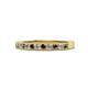 1 - Ronia Smoky Quartz and Diamond 12 Stone Wedding Band 