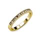 3 - Ronia Smoky Quartz and Diamond 12 Stone Wedding Band 