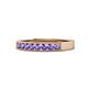 1 - Gania 2.40 mm Iolite 8 Stone Wedding Band 