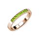 4 - Gania 2.40 mm Peridot 8 Stone Wedding Band 