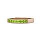 1 - Gania 2.40 mm Peridot 8 Stone Wedding Band 