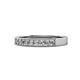 1 - Gania 2.40 mm Diamond 8 Stone Wedding Band 