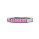 1 - Gania 2.40 mm Pink Sapphire 8 Stone Wedding Band 